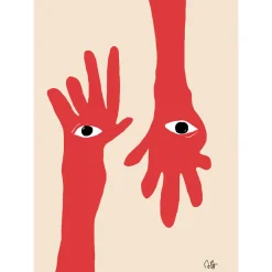 1778 PAPER COLLECTIVE Affiche Hamsa Hands - Paper Collective