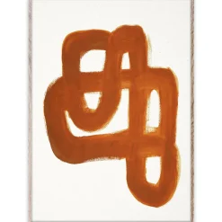 1778 PAPER COLLECTIVE Affiche Orange Brush - Paper Collective