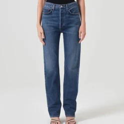 Women AGOLDE - Jean 90s pinchlong - Bleu foncé