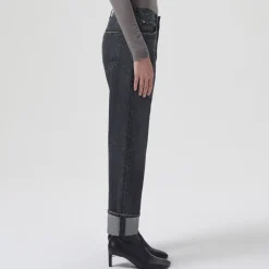 Women Agolde - Jeans Fran - Gris