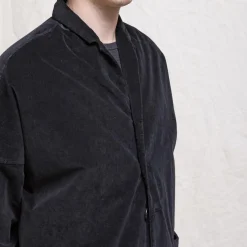 Women ALBUM DI FAMILIA Album Di Famiglia - Manteau ample en velours - Noir