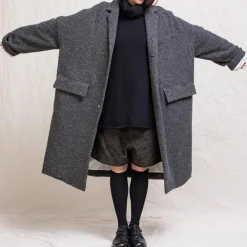 Women ALBUM DI FAMILIA Album Di Famiglia - Manteau ample - Gris foncé