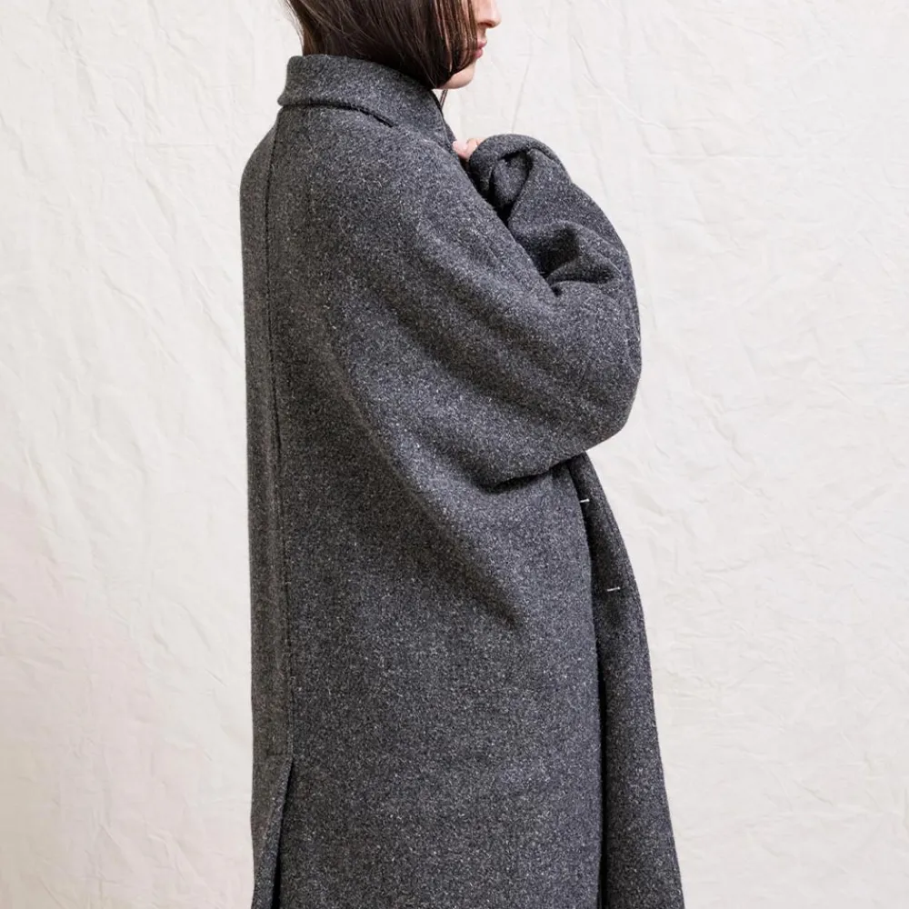 Women ALBUM DI FAMILIA Album Di Famiglia - Manteau ample - Gris foncé