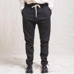 Women ALBUM DI FAMILIA Album Di Famiglia - Pantalon Slim STW - Gris foncé