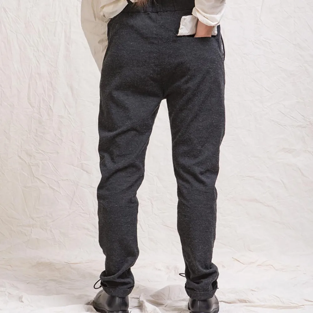 Women ALBUM DI FAMILIA Album Di Famiglia - Pantalon Slim STW - Gris foncé