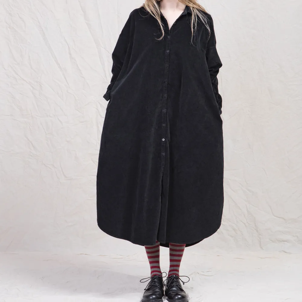 Women ALBUM DI FAMILIA Album Di Famiglia - Robe chemise longue - Noir