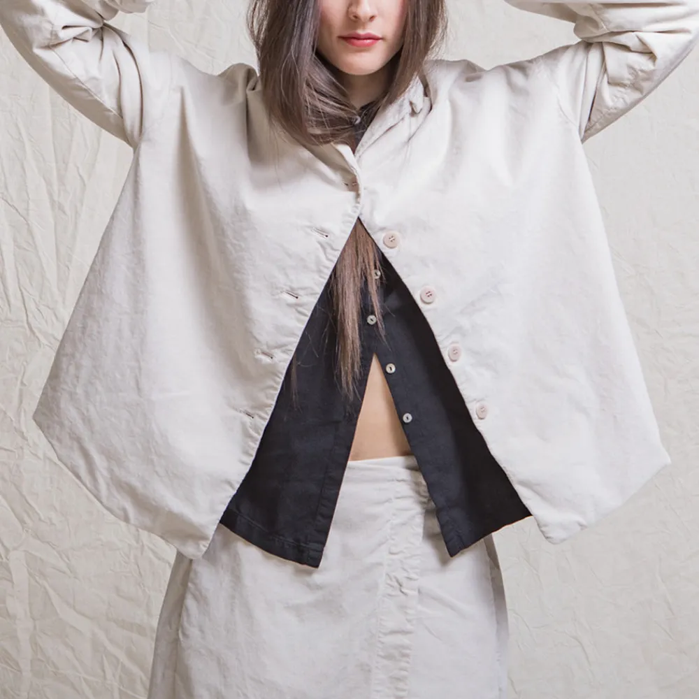 Women ALBUM DI FAMILIA Album Di Famiglia - Veste ample en velours - Beige