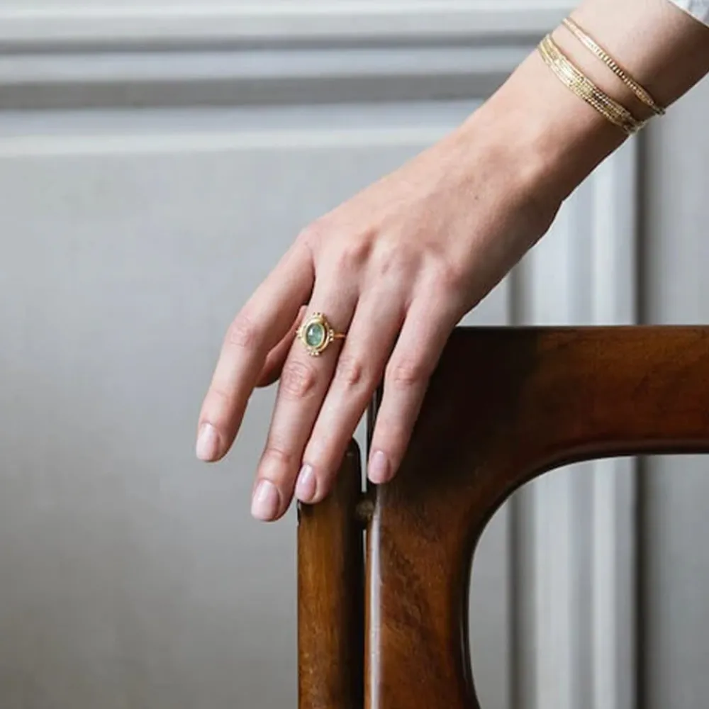 Women ALIX D REYNIS Alix D. Reynis - Bague Agathe - Vert