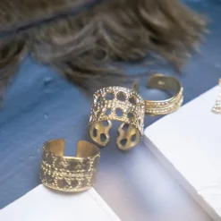 Women ALIX D REYNIS Alix D. Reynis - Bague Dentelle - Doré