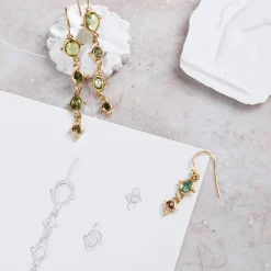 Women ALIX D REYNIS Alix D. Reynis - Boucles d'oreilles Léonie - Tourmaline Verte