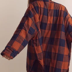 Women Amente - Veste Matelassée Réversible - Bleu/Marron
