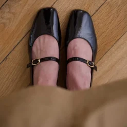 Women ANNE THOMAS - Ballerines Pavlova - Noir