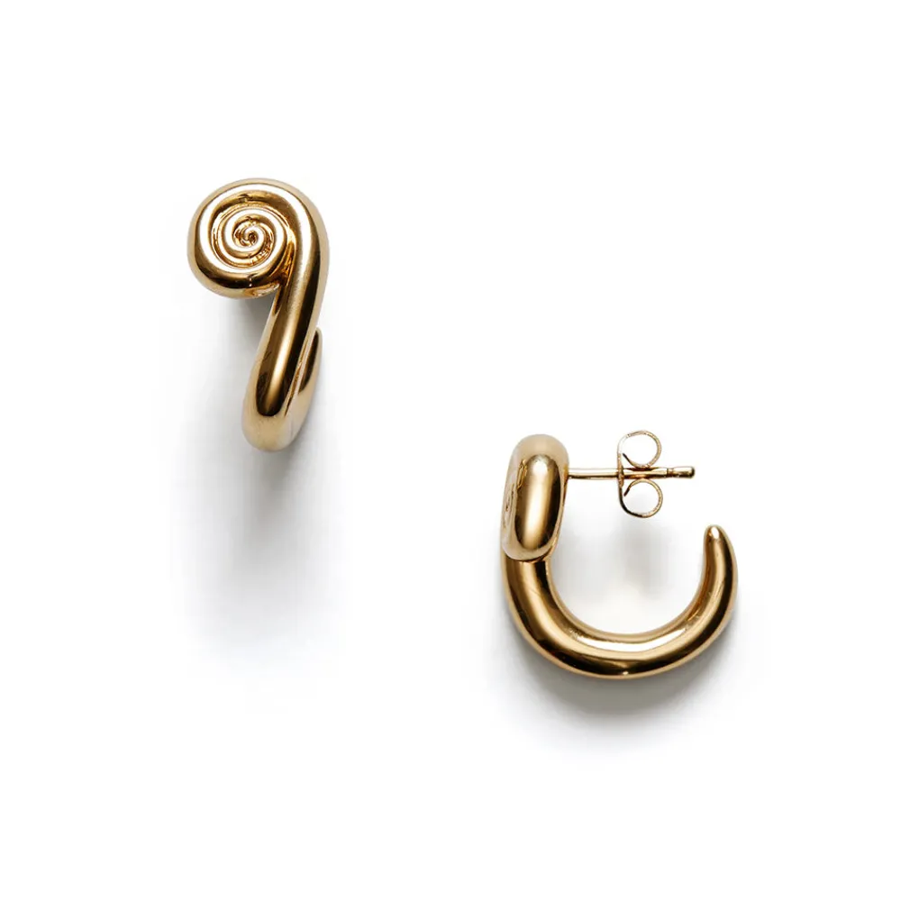 Women Anni Lu - Boucles d'oreilles Swirl - Or
