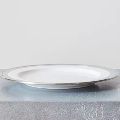 205 COSI TABELLINI Assiette à dessert céramique et étain