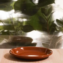 2161 ELIFLE ENAMELWARE Assiette - Marron