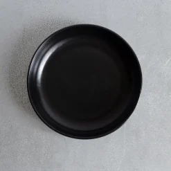 1636 DEARTIS Assiette creuse en grès - Noir