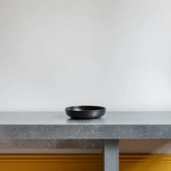 MERCI Assiette creuse en grès fin - Réglisse