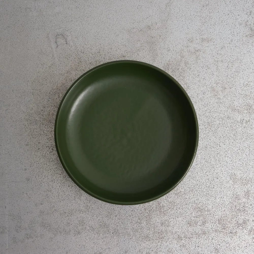 559 STONEWARE Assiette creuse en grès fin - Kaki