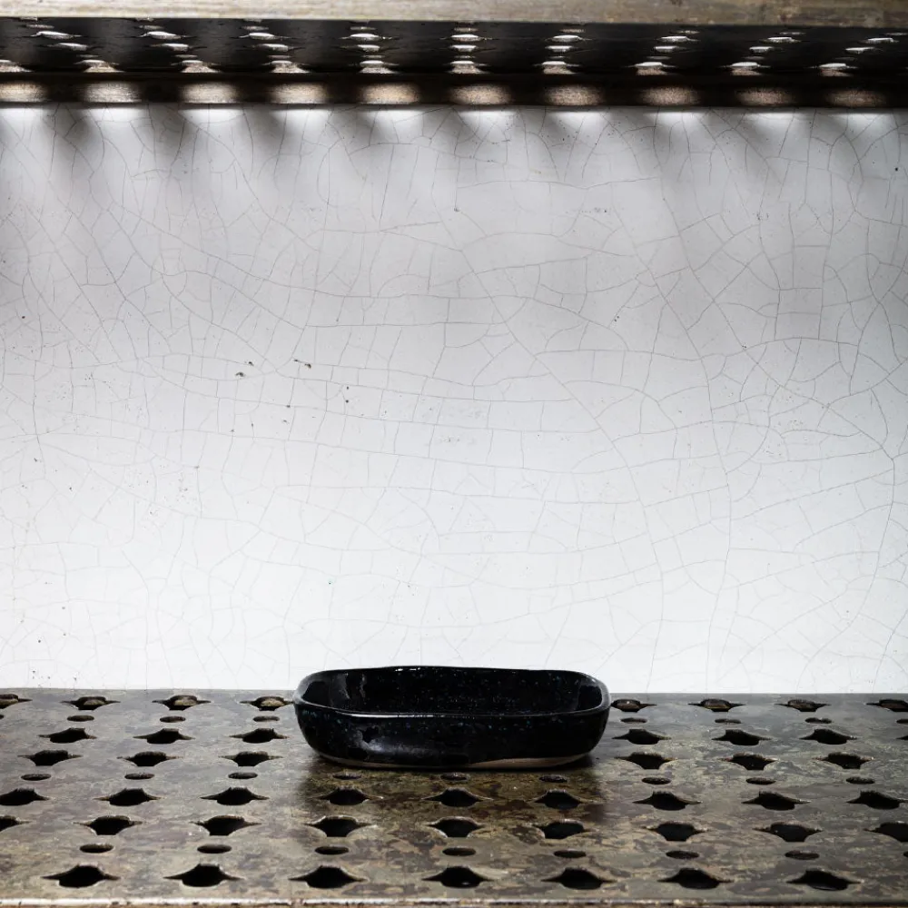 259 SERAX Assiette creuse en grès n°7 - Noir d'Encre