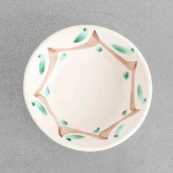 2030 AJUAR Assiette creuse peinte à la main - Marron