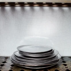 0 Assiette en céramique - Argenté