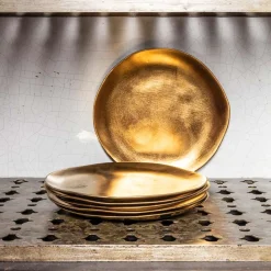 0 Assiette en céramique - Doré