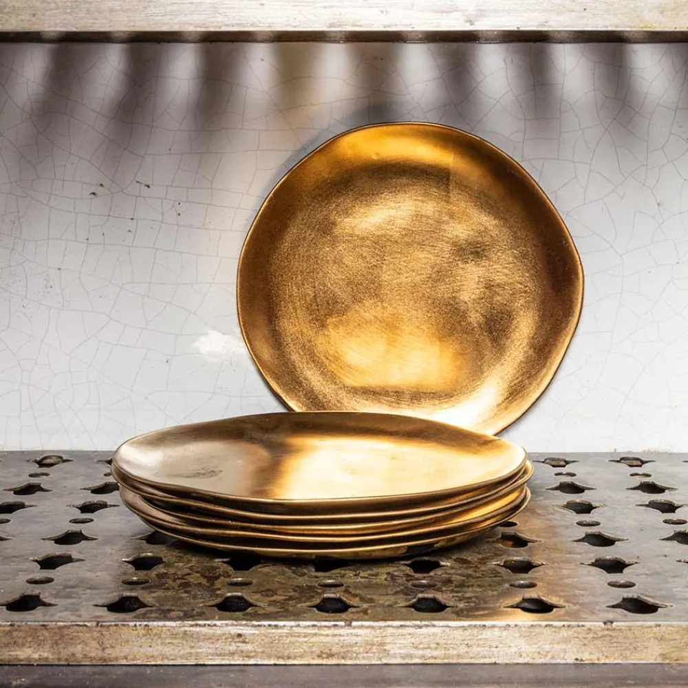 0 Assiette en céramique - Doré