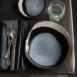 925 JARS CERAMISTES Assiette en céramique Wabi - Bleu