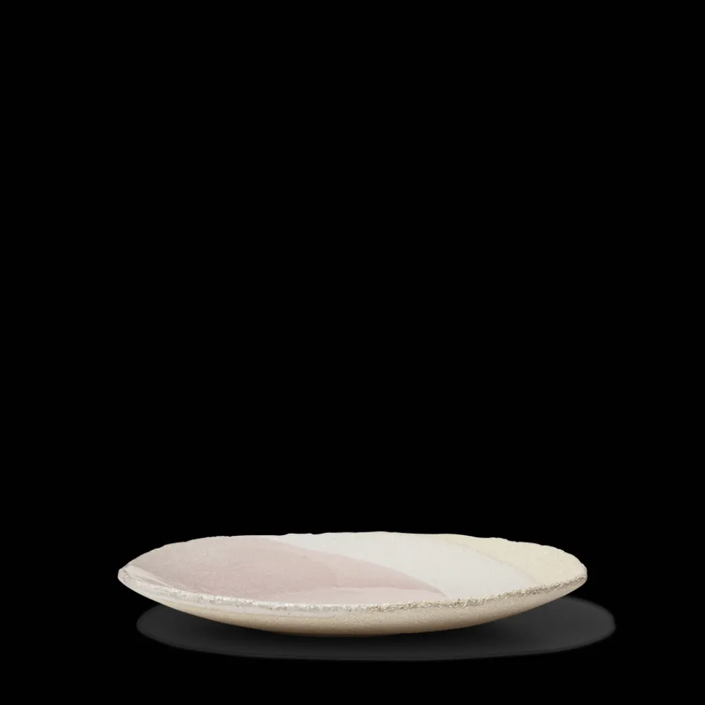 925 JARS CERAMISTES Assiette en grès émaillé Wabi - Rose