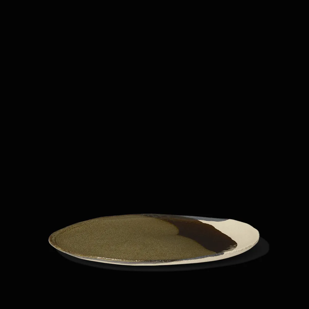 925 JARS CERAMISTES Assiette en grès émaillé Wabi - Seidou Kaki
