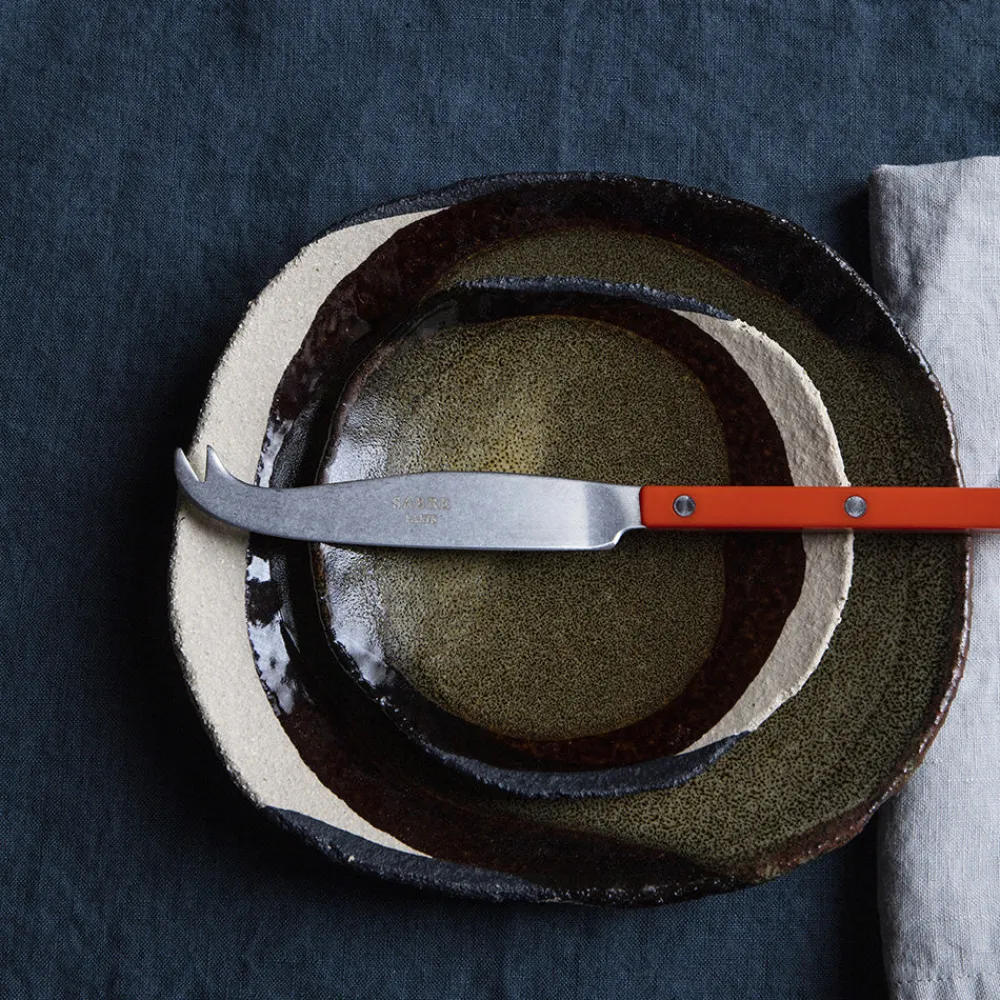 925 JARS CERAMISTES Assiette en grès émaillé Wabi - Seidou Kaki