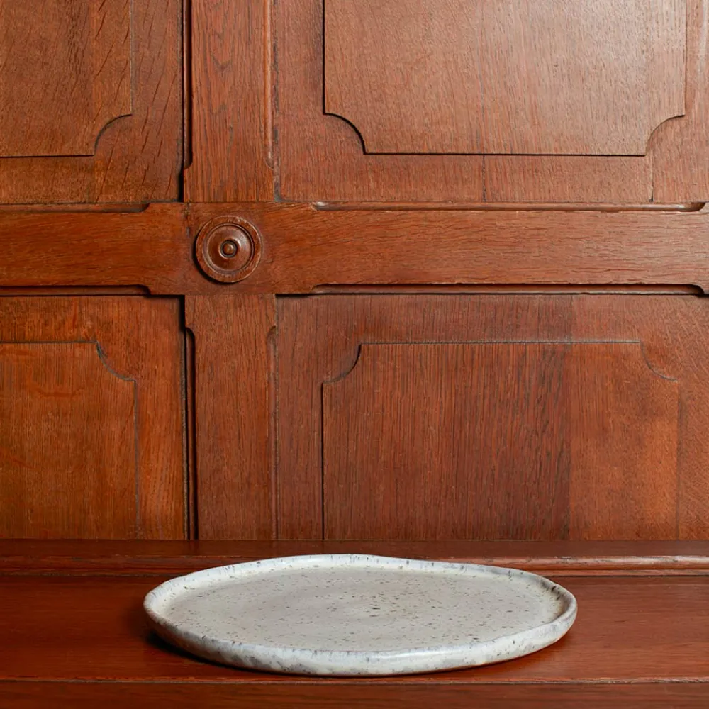 1294 VASICOL Assiette Nativia - Crème