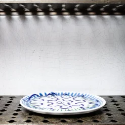 MERCI Assiette plate en faïence Paola Navone