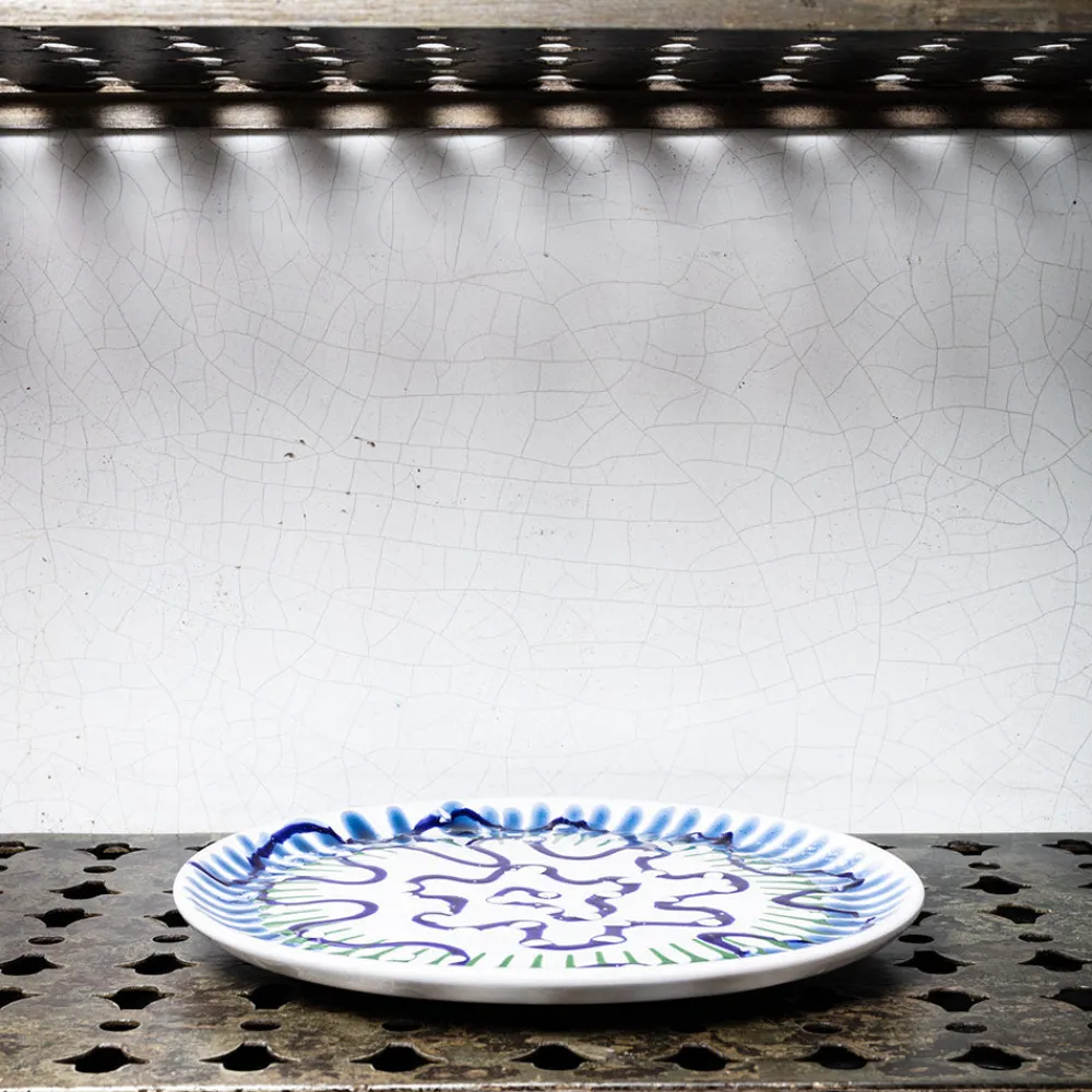 MERCI Assiette plate en faïence Paola Navone