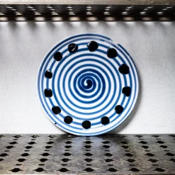 MERCI Assiette plate en faïence Paola Navone