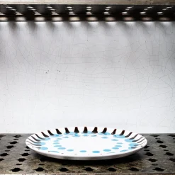 MERCI Assiette plate en faïence Paola Navone