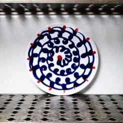 MERCI Assiette plate en faïence Paola Navone