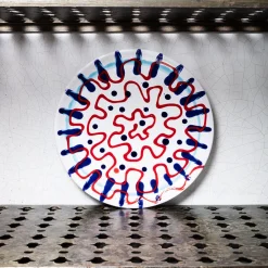 MERCI Assiette plate en faïence Paola Navone