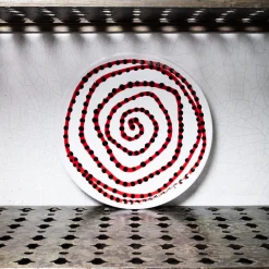 MERCI Assiette plate en faïence Paola Navone
