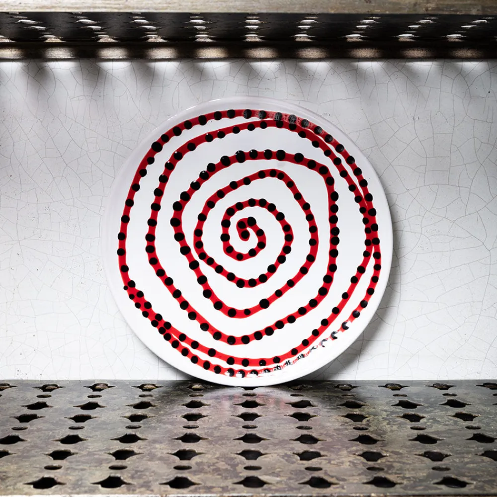 MERCI Assiette plate en faïence Paola Navone
