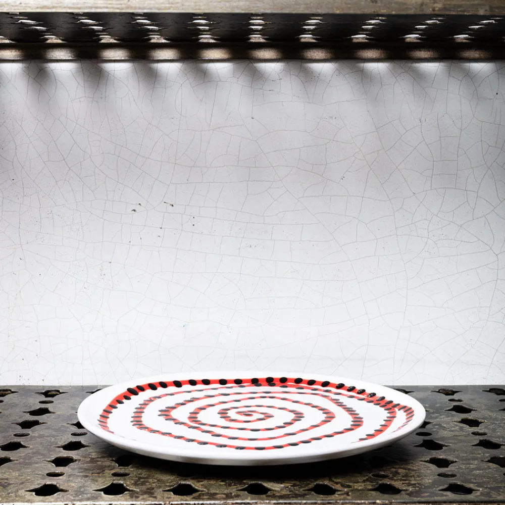 MERCI Assiette plate en faïence Paola Navone