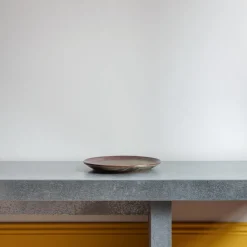 MERCI Assiette plate en grès émaillé Jaspe - Vert