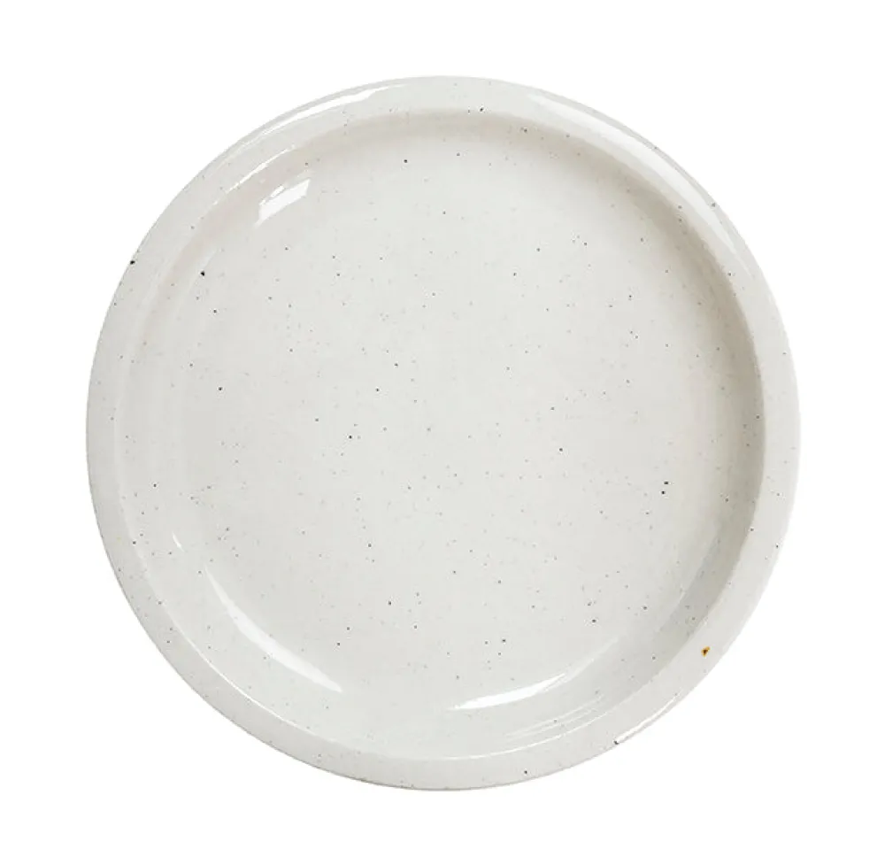 925 JARS CERAMISTES Assiette plate Réfectoire - Sable Brillant