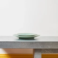 925 JARS CERAMISTES Assiette plate Tourron - Jade