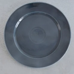 1927 DINNERWARE & CO Assiette plate upcyclée - Bleu