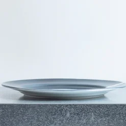 1927 DINNERWARE & CO Assiette plate upcyclée - Bleu