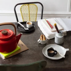 259 SERAX Assiette poêlon La Mère - Ebony Blanc