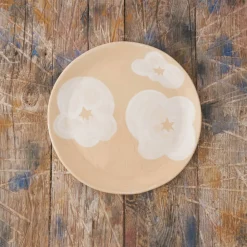 1093 ADELE BEAUMAIS Assiette Printemps - Blanc - Adèle Beaumais