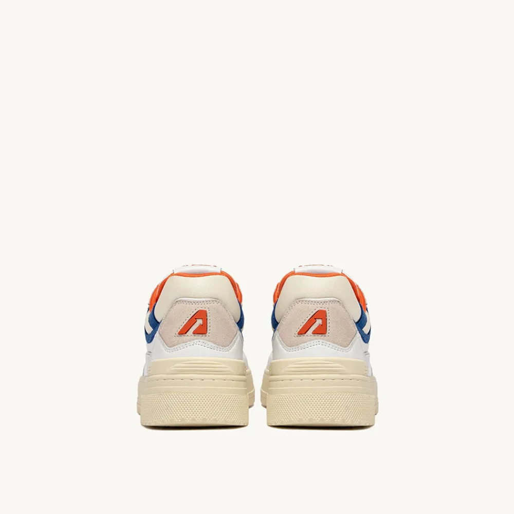 AUTRY - Baskets CLC Low - Blanc & Orange