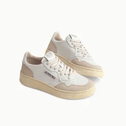 Autry - Baskets Medalist Low - Blanche & Beige